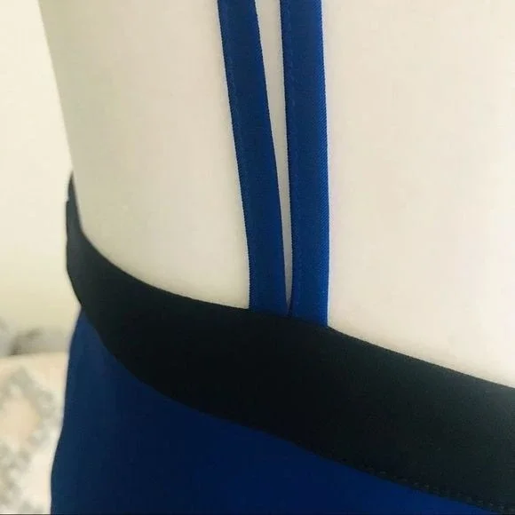 BeBe Spaghetti Strap Dress Trimmed Bodice Size 8 - Picture 8 of 11